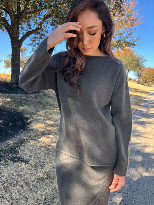 Sweater & Skirt Set